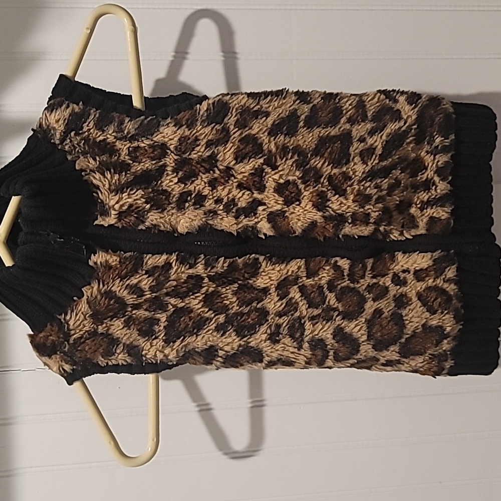 🦋 Chic Rachel Zoe Faux Fur Leopard Print Vest (Size M, 7/8) 🦋